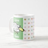 Schöne und Niedliche Liebe Kaffeetasse (Vorderseite Links)