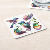 Schöne und Niedliche Vögel für Vogelliebhaber Rechteckiger Pappuntersetzer (angewinkelt)