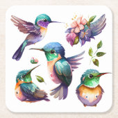 Schöne und Niedliche Vögel für Vogelliebhaber Rechteckiger Pappuntersetzer (Vorderseite)