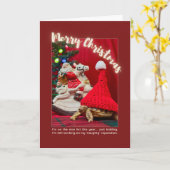 Schöne und Niedliche Weihnachtsjugendschildkröte m Karte (Gelbe Blume)