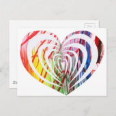 Schöne und originelle moderne HeART Designs! Postkarte (Vorne/Hinten)