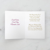 Schöne und religiöse Atmosphäre, Fest der St. Ceci Karte (Innenseite)