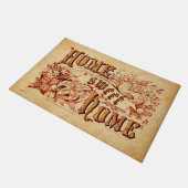 Schöne und rustikale Zuhause-süße Zuhause Fußmatte (Schrägansicht)