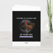 Schöne und schöne Ferien Feiertagskarte (Rückseite)