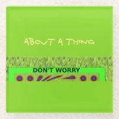 Schöne und schöne inspirierende Dinge Glasuntersetzer (Vorderseite)