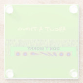 Schöne und schöne inspirierende Dinge Glasuntersetzer (Rückseite)