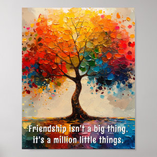 Schöne und sinnvolle Worte über Freundschaft Poster