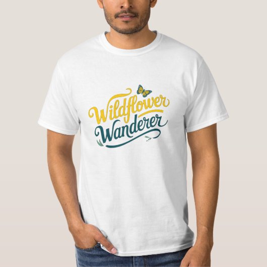 Schöne und Whimsical Blume Lover Graphics T-Shirt (Vorderseite)