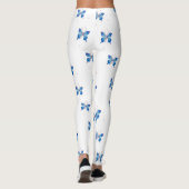 Schöne Unendlichkeit Blaue Schmetterlinge: Symbol Leggings (Rückseite)
