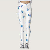 Schöne Unendlichkeit Blaue Schmetterlinge: Symbol Leggings (Vorderseite)