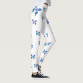 Schöne Unendlichkeit Blaue Schmetterlinge: Symbol Leggings (Rechts)