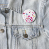 Schöne Unendlichkeit Schmetterling Button (Beispiel)