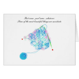 Schöne Unfälle, die Karte stricken