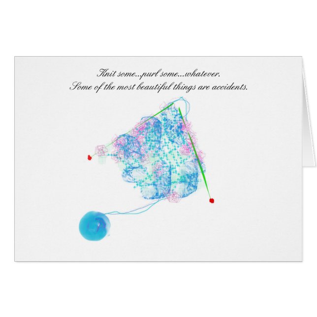 Schöne Unfälle, die Karte stricken (Vorderseite (Horizontal))