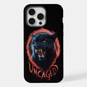 Schöne ungereinigte Black Panther Red Halo iPhone 15 Pro Max Hülle