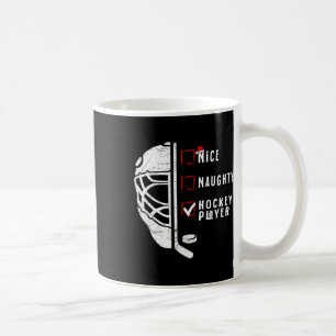 Schöne Ungezogene Hockey-Spieler-Liste Weihnachten Kaffeetasse