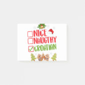 Schöne, unheimliche, kroatische Weihnachtslieder F Post-it Klebezettel (Vorderseite)