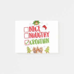 Schöne, unheimliche, kroatische Weihnachtslieder Post-it Klebezettel