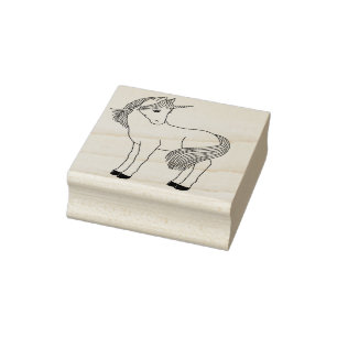 Schöne Unicorn-Gummi-Briefmarke Gummistempel