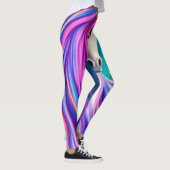 Schöne Unicorns Vollblühen Grafik Leggings (Rechts)