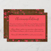 Schöne Unterkünfte Begleitkarte (Vorne/Hinten)