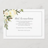 Schöne Unterkünfte in Weiß Roses Begleitkarte (Vorderseite)