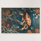 Schöne Unterwasser-Schildkröte Puzzle (Horizontal)