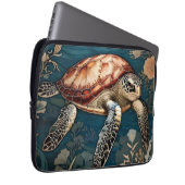 Schöne Unterwasserschildkröte Laptopschutzhülle (Vorne Rechts)