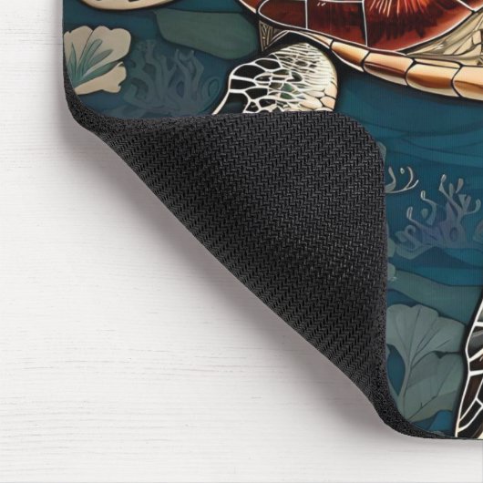 Schöne Unterwasserschildkröte Mousepad (Ecke)