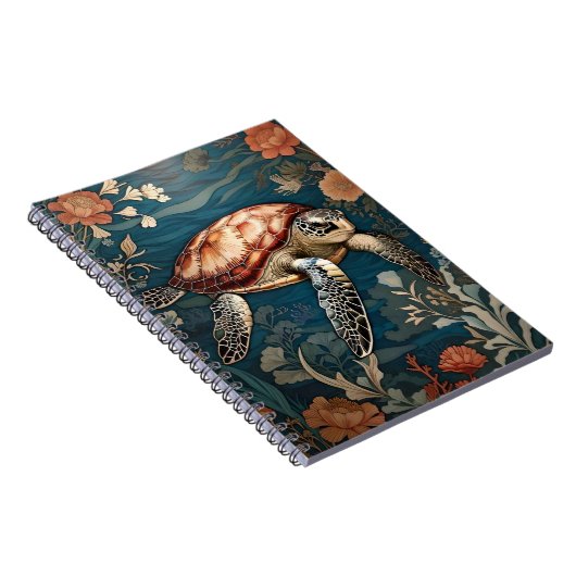 Schöne Unterwasserschildkröte Notizblock (Rechte Seite)