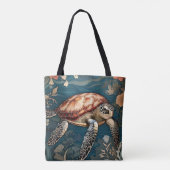 Schöne Unterwasserschildkröte Tasche (Rückseite)