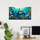 Schöne Unterwasserwelt Poster (Heimbüro)