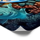Schöne Unterwasserwelt Poster (Ecke)