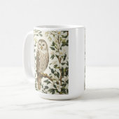 Schöne Urkugel und Magnolienblüten Kaffeetasse (Vorderseite Links)