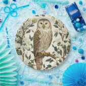 Schöne Urkugel und Magnolienblüten Pappteller (Party)