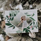 Schöne Urlaubskarte | Wald Feiertagskarte