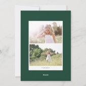 Schöne Urlaubskarte | Wald Feiertagskarte (Rückseite)