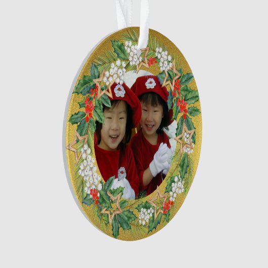 Schöne Urlaubssaison auf dem Foto Goldmedaille Ornament (Vorderseite)