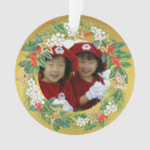 Schöne Urlaubssaison auf dem Foto Goldmedaille Ornament (Vorderseite)