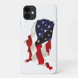 Schöne USA Flag Karte iPhone Case
