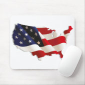 Schöne USA Flag Map Maus Mat Mousepad (Mit Mouse)