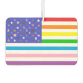 Schöne USA-Flagge Autolufterfrischer (Rückseite)