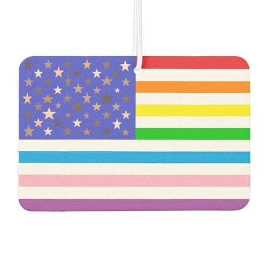 Schöne USA-Flagge Autolufterfrischer (Vorderseite)