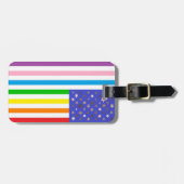 Schöne USA-Flagge Gepäckanhänger (Vorderseite horizontal)