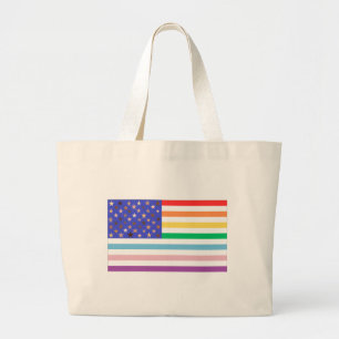 Schöne USA-Flagge große Tote-Bag Jumbo Stoffbeutel