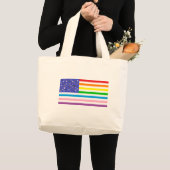 Schöne USA-Flagge  Jumbo Stoffbeutel (Vorderseite (Produkt))