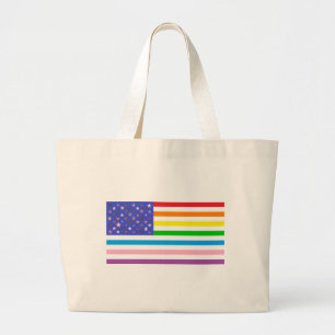 Schöne USA-Flagge  Jumbo Stoffbeutel