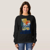 Schöne Utah Natur Staatsstolz Berge Retro Sweatshirt (Vorne ganz)