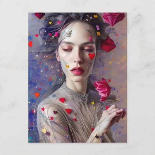 Schöne Valentine Goddess Postcard Postkarte (Vorderseite)