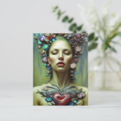 Schöne Valentine Göttin der Liebe Postkarte (Stehend Vorderseite)